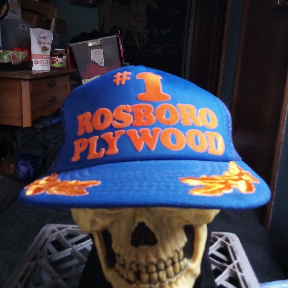 Deadstock Vintage Rosboro Plywood #1 Scrambled Eggs Trucker Hat